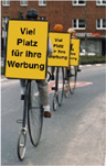 Hochradfahrer werben f&uuml;r Ihren Anlass