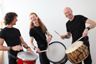 Walking-Grooves mit tragbaren Instrumenten