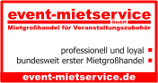 event-mietservice GmbH Mietgroßhandel für Veranstaltungszubehör event-mietservice GmbH Mietgroßhandel für Veranstaltungszubehör