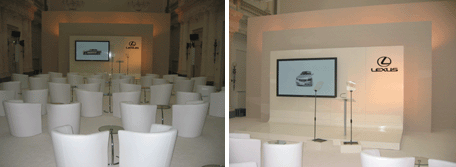 Stagehands.de Berlin unterst�tzte Lexus Pr�sentation