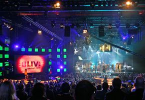 Verleihung 2008: LIGHT EVENT war erneut Technikpartner der 1LIVE Krone-Show in Bochum