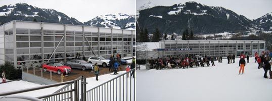 Neptunus liefert Zelte f�r das 69. Hahnenkammrennen