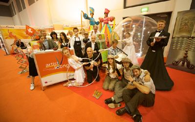 Gro�er Erfolg f�r die memo-media Verlags-GmbH und die K�nstler der Artist Lounge auf der SHOWTECH in Berlin
