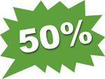 50 % Rabatt Aktion verl�ngert