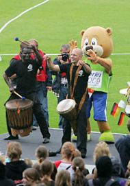 Verabschiedung der deutschen Leichtathletikelite mit 1000fachem Trommelwirbel