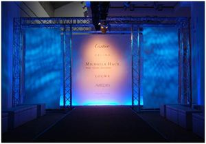 b&b eventtechnik setzte die Modenschau von Michaela Hack in Szene