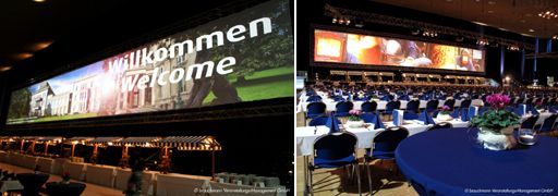 Ausstellerabend zur Messe �Schwei�en & Schneiden` - Hochwertige Gro�bildprojektionen von Gahrens + Battermann