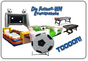EVEPROCOM im Fu�ball-WM Fieber! Eventmodule, Menschenkicker, Riesenkicker, Torwand, Fu�ball-Attraktionen & K�nstler mieten/leihen!