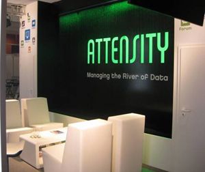 as systems projektiert Messestand der attensity GmbH