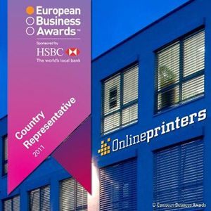 Onlineprinters GmbH f�r die European Business Awards 2011 nominiert