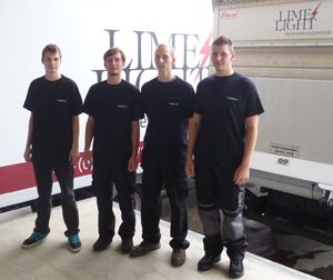 Neue Auszubildende zur Fachkraft f�r Veranstaltungstechnik bei Limelight aus M�nchen