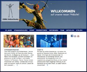 Die neue ZEBRA Stelzentheater Website ist online!