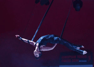 Der erst 13jährige Vioris Zoppis beim Euroean Youth Circus 2014.