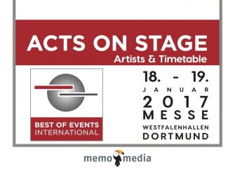 Künstlerprogramm “Acts on Stage” auf der BOE 2017 in Halle 8
