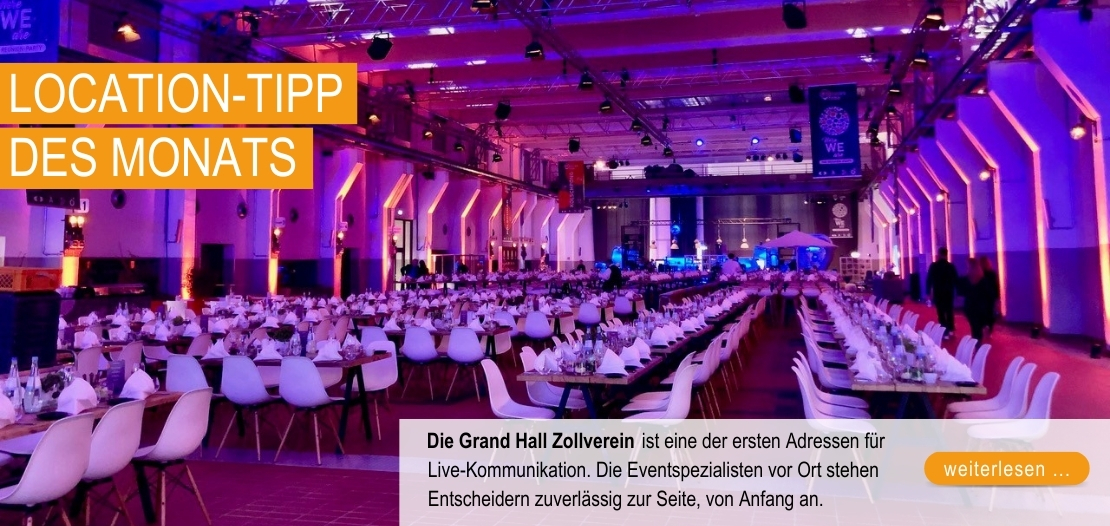 Location-Tipp des Monats: Grand Hall Zollverein