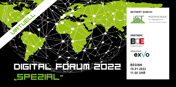 Save the date: DIGITAL FORUM 2022 setzt mit inhaltsstarken „Specials“ das FORENPROGRAMM virtuell fort  