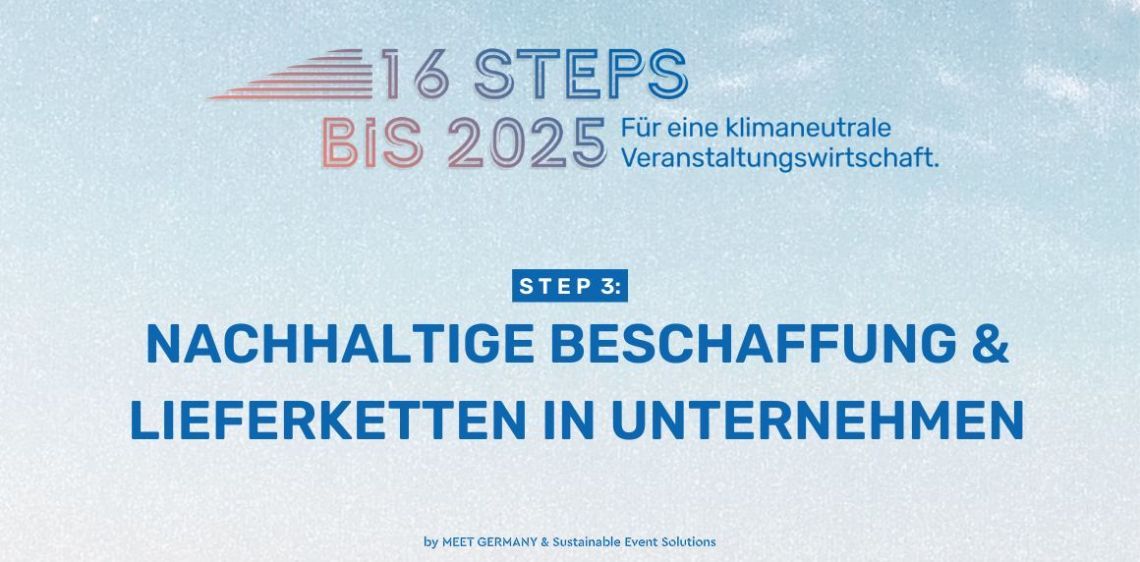 „16 Steps bis 2025  - Für eine klimaneutrale Veranstaltungswirtschaft” 