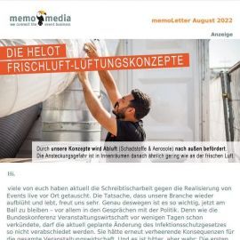 Der memoLetter: Deine Eventbranchennews im August 2022
