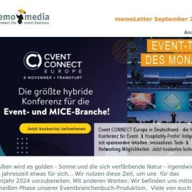 Der memoLetter: Deine Eventbranchennews im September 2023