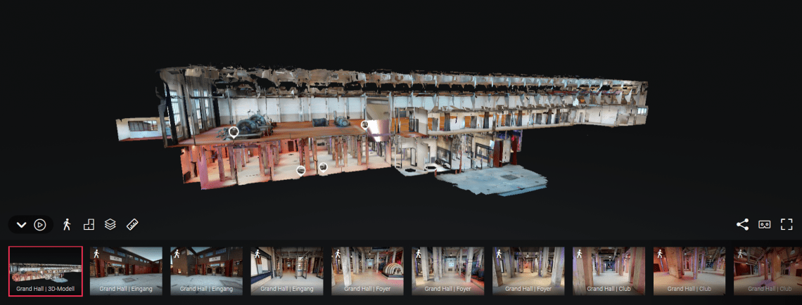 Grand Hall Zollverein startet virtuellen 3D-Rundgang
