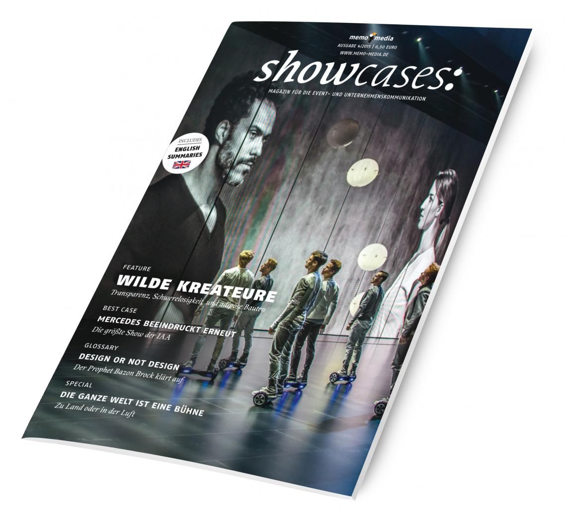showcases 2015-04 | Fokus Bühnen- und Sonderbauten, Design und Bühnenarchitektur